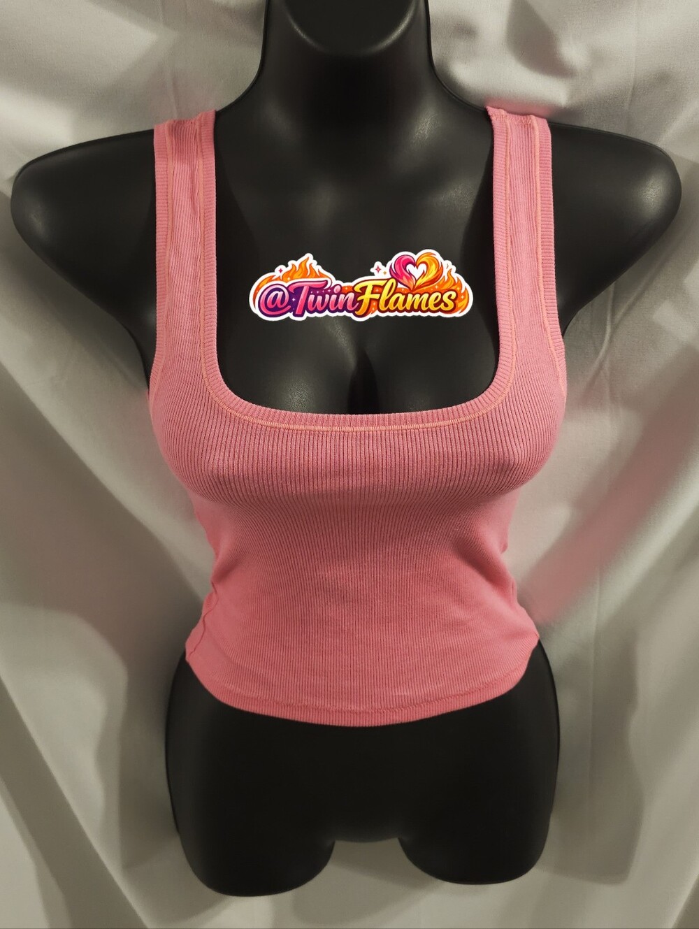 Skims Cotton Rib Tank AP-TNK-0038 Pink Size Medium Like New